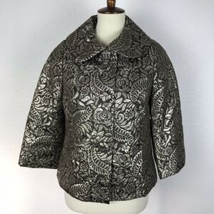 Banana Republic Floral Metallic Single Breast Jacket